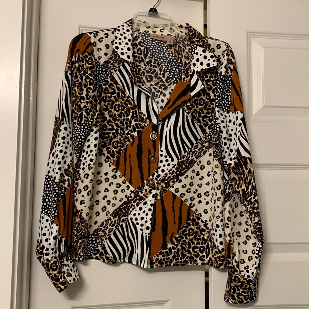 Animal print top
